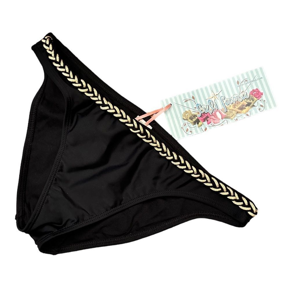 Luli Fama Diosa Del Amore Black Bikini Bottom nwt